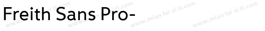 Freith Sans Pro字体转换